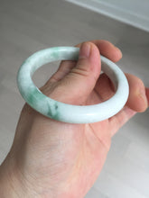 Load image into Gallery viewer, 53mm Certified Type A 100% Natural sunny green white(白底青) Jadeite Jade bangle BP41-3176