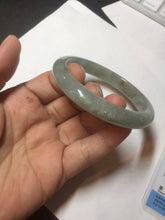 Load image into Gallery viewer, 55.7mm Certified Type A 100% Natural light green white red Jadeite Jade bangle BQ10-3798