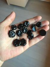 Load image into Gallery viewer, 100% Natural type A black paw Jadeite Jade pendant group BG208