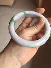 Load image into Gallery viewer, 61.5mm Certified Type A 100% Natural dark green/green/brown/black/purple chubby Jadeite bangle PB234-1099