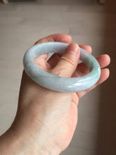 Load image into Gallery viewer, 57mm certified 100% natural Type A icy light green/purple jadeite jade bangle PE5-0306