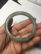 Load image into Gallery viewer, 55.7mm Certified Type A 100% Natural light green white red Jadeite Jade bangle BQ10-3798
