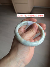 Load image into Gallery viewer, 52-63mm certified Type A 100% Natural dark green/white/black Jadeite Jade bangle group with defects GL1