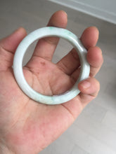 Load image into Gallery viewer, 53mm Certified Type A 100% Natural sunny green white(白底青) Jadeite Jade bangle BP41-3176