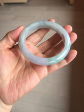 Load image into Gallery viewer, 57mm certified 100% natural Type A icy light green/purple jadeite jade bangle PE5-0306