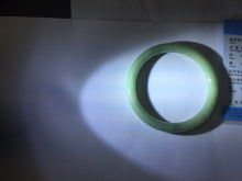 Load image into Gallery viewer, 58.8mm Certified Type A 100% Natural Oily Dark Green Gray Black(油青) round cut Jadeite Jade Bangle PE108-7124