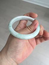 Load image into Gallery viewer, 53mm Certified Type A 100% Natural sunny green white(白底青) Jadeite Jade bangle BP41-3176