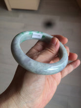 Load image into Gallery viewer, 58.3mm Certified 100% natural Type A sunny green/purple/yellow(Fu Lu Shou) chubby jadeite jade bangle AK55-1188