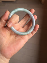 Load image into Gallery viewer, 58.8mm Certified Type A 100% Natural light green purple gray round cut Jadeite Jade bangle BH96-(1940)