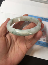 Load image into Gallery viewer, 57.5mm certificated Type A 100% Natural light green/red/brown Jadeite Jade bangle Y165-7275