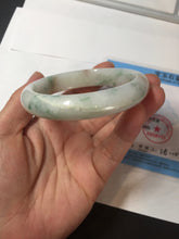 Load image into Gallery viewer, 57.5mm certificated Type A 100% Natural light green/red/brown Jadeite Jade bangle Y165-7275