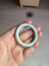 Load image into Gallery viewer, 35-38mm Type A 100% Natural sunny green/white Jadeite Jade kids bangle /scarf button group BF100