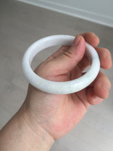 Load image into Gallery viewer, 59.5mm Certified Type A 100% Natural sunny green white (白底青) Jadeite Jade bangle BP42-3182