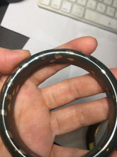 Load image into Gallery viewer, 60.4mm 100% Natural Dark Green Black Meteorite Night Sky Golden Blossom Fireworks Nephrite Bangle HN162-5905