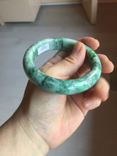Load image into Gallery viewer, 56.7mm certified 100% natural Type A sunny green white jadeite bangle PD151-6268