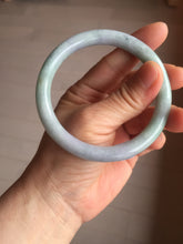 Load image into Gallery viewer, 58.8mm Certified Type A 100% Natural light green purple gray round cut Jadeite Jade bangle BH96-(1940)