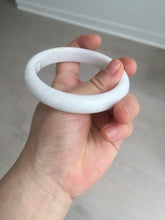 Load image into Gallery viewer, 59.5mm Certified Type A 100% Natural sunny green white (白底青) Jadeite Jade bangle BP42-3182