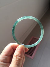 Load image into Gallery viewer, 卖了 54.8mm Certified Type A 100% Natural dark green/blue/gray with Guatemala slim round cut Jadeite bangle PJ103-5627