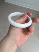 Load image into Gallery viewer, 59.5mm Certified Type A 100% Natural sunny green white (白底青) Jadeite Jade bangle BP42-3182