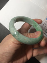 Load image into Gallery viewer, 55.8mm Certified 100% natural Type A sunny green jadeite jade bangle BM75-4431