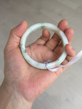 Load image into Gallery viewer, 57.5mm certificated Type A 100% Natural light green/red/brown Jadeite Jade bangle Y165-7275