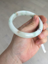 Load image into Gallery viewer, 57.5mm certificated Type A 100% Natural light green/red/brown Jadeite Jade bangle Y165-7275
