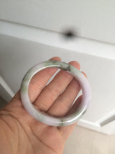 Load image into Gallery viewer, 50.5mm Certified Type A 100% Natural light purple/green oval shape Jadeite Jade bangle AY9-5293