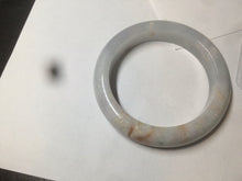 Load image into Gallery viewer, 54.6mm certified 100% natural type A white/purple/brown/gray jadeite jade bangle AX20-7723