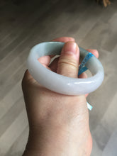 Load image into Gallery viewer, 54.2mm Certified type A 100% Natural dark green brown white purple Jadeite bangle AD120-3001