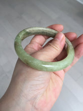 Load image into Gallery viewer, 58.4mm certified Type A 100% Natural yellow/brown flying dandelions nephrite Jade bangle HF80-0469