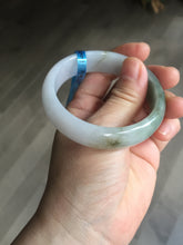 Load image into Gallery viewer, 54.2mm Certified type A 100% Natural dark green brown white purple Jadeite bangle AD120-3001