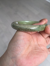 Load image into Gallery viewer, 58.4mm certified Type A 100% Natural yellow/brown flying dandelions nephrite Jade bangle HF80-0469