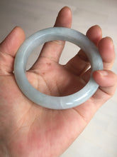 Load image into Gallery viewer, 55.2mm Certified Type A 100% Natural light green Jadeite Jade bangle E91-9415