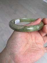 Load image into Gallery viewer, 58.4mm certified Type A 100% Natural yellow/brown flying dandelions nephrite Jade bangle HF80-0469