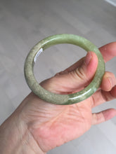Load image into Gallery viewer, 58.4mm certified Type A 100% Natural yellow/brown flying dandelions nephrite Jade bangle HF80-0469