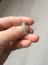 Load image into Gallery viewer, 15.5mm size 4 3/4 100% natural type A icy watery green/blue icy watery Guatemala jadeite jade band ring group PA220