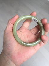 Load image into Gallery viewer, 58.4mm certified Type A 100% Natural yellow/brown flying dandelions nephrite Jade bangle HF80-0469