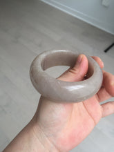 Load image into Gallery viewer, 53mm 100% natural light purple/pale pink/beige with flying snow chubby Quartzite (Shetaicui jade) bangle SY77