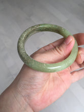 Load image into Gallery viewer, 58.4mm certified Type A 100% Natural yellow/brown flying dandelions nephrite Jade bangle HF80-0469
