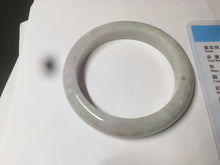 Load image into Gallery viewer, 55.5mm Certified type A 100% Natural light green/purple Jadeite bangle AZ89-1624