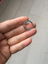 Load image into Gallery viewer, 15.5mm size 4 3/4 100% natural type A icy watery green/blue icy watery Guatemala jadeite jade band ring group PA220