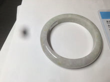 Load image into Gallery viewer, 55.5mm Certified type A 100% Natural light green/purple Jadeite bangle AZ89-1624