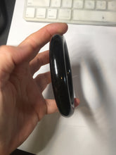 Load image into Gallery viewer, 62mm certified 100% Natural black meteorite chubby round cut nephrite(墨玉 MoYu) bangleHN164-6427 Add on item