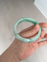 Load image into Gallery viewer, 55.8mm Certified 100% natural Type A sunny green jadeite jade bangle BM75-4431