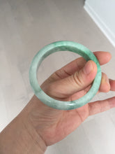 Load image into Gallery viewer, 55.8mm Certified 100% natural Type A sunny green jadeite jade bangle BM75-4431