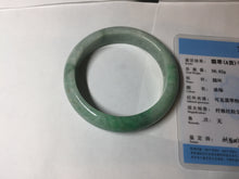 Load image into Gallery viewer, 55.8mm Certified 100% natural Type A sunny green jadeite jade bangle BM75-4431