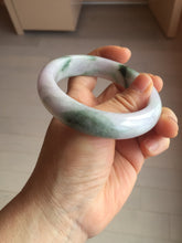 Load image into Gallery viewer, 57.7mm certified 100% natural Type A light green yellow purple(FU LOU SHOU) chubby jadeite jade bangle PA191-4761