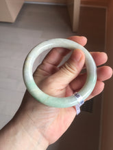 Load image into Gallery viewer, AllaboutjadeCanada.com only 56mm certified Type A 100% Natural sunny green/white/purple/brown(FU LU Shou) round cut Jadeite Jade bangle AF78-8925 Add on item