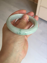 Load image into Gallery viewer, 54.6mm 100% natural sunny green/white/purple jadeite jade bangle BN43