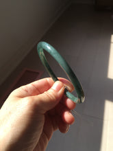 Load image into Gallery viewer, 58.4mm Certified Type A 100% Natural dark green/blue/gray/black Guatemala Jadeite bangle AZ169-3456